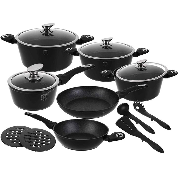 سرویس پخت و پز 15 پارچه قابلمه برلینگر هاوس مدل BH-1474 Berlinger Haus BH-1474 Cookware Set 15 Pieces